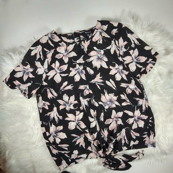 Madewell Silk Button-Back Tie Tee - NWT - Picture 2 of 6